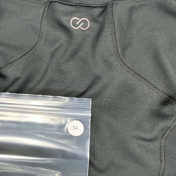 Calia Activewear Black Quarter Zip Long Sleeve Athletic Top Thumbholes Women's M - Picture 7 of 7